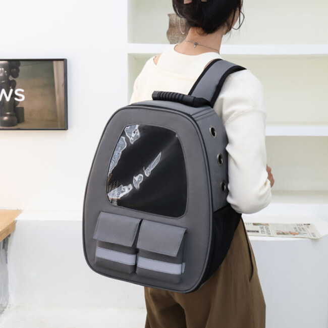 2022 upgraded version of reflective soft edge luminous sling luxury pet bag dog carry bag Simmons cat bag pet backpack
