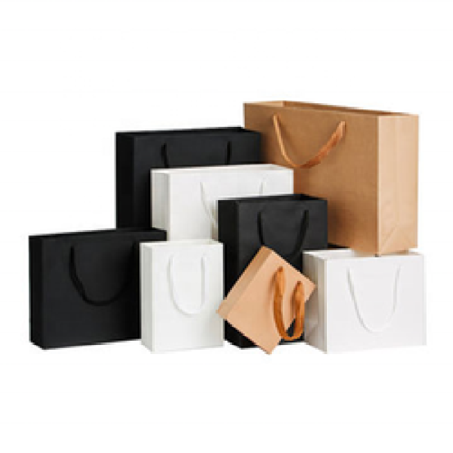Custom High Quality Short delivery time Durable luxury card shopping paper bag custom printing