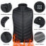 9 Areas Heated Vest Jacket USB Men Winter Electrical Heated Sleeveless Jacket Outdoor Fishing Hunting Vest