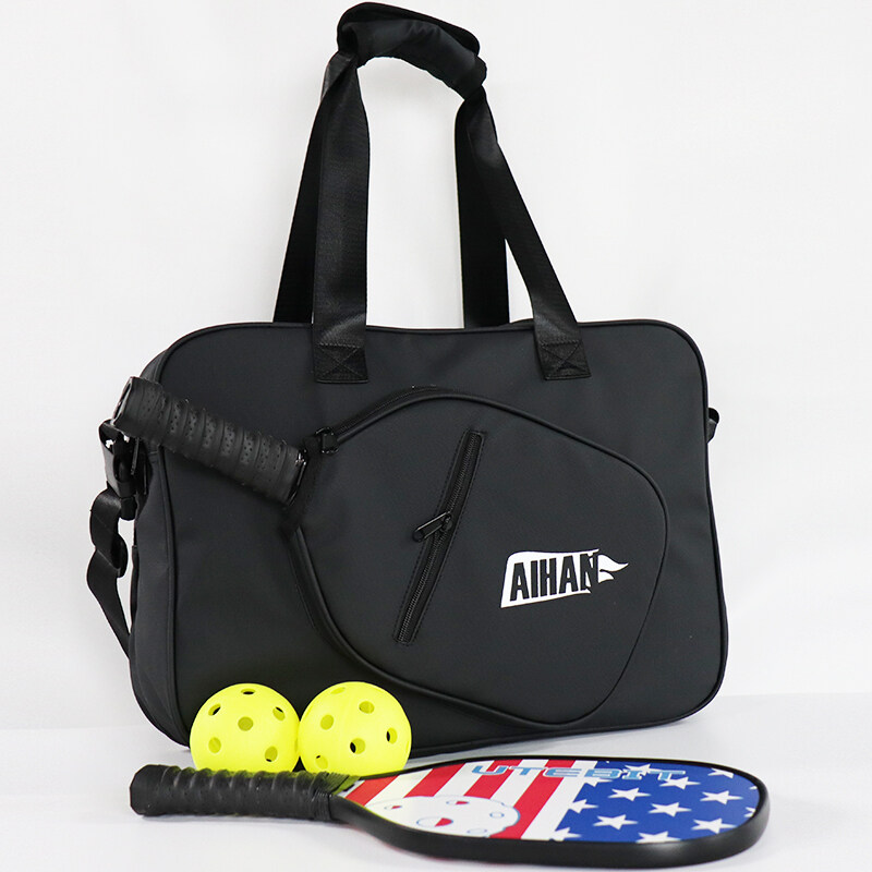 OEM luxury PU leather pickleball paddle bag Carrying Case pickleball