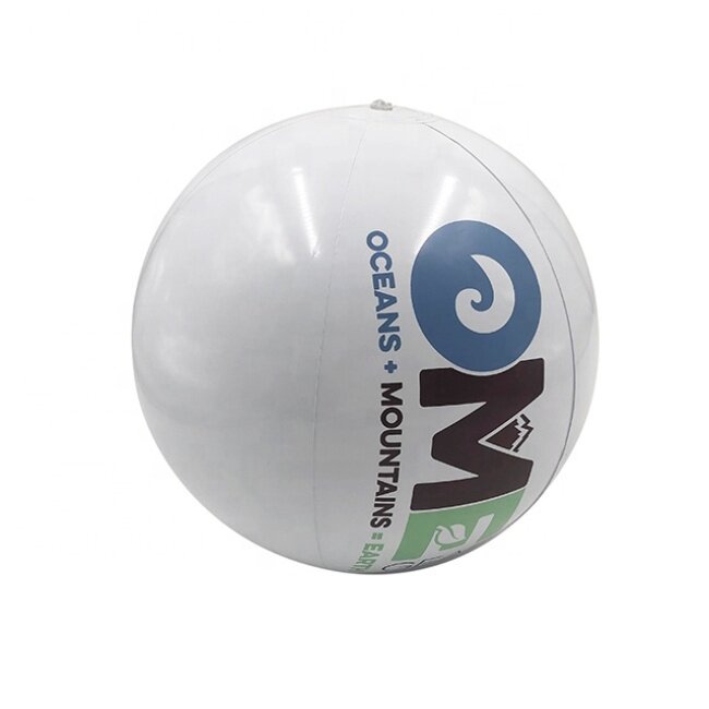 Eco Friendly Promotional Large Giant PVC Beach Balls With Logo Printing Custom Colorful PVC Inflatable Beach Ball