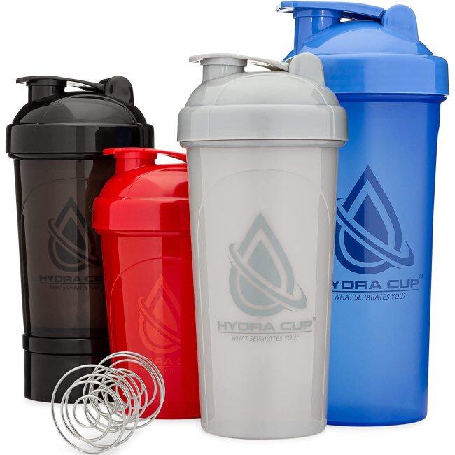 Wholesale Sport Gym Blender Water Bottle BPA Free Plastic Protein Powder Shaker with Mixer Ball