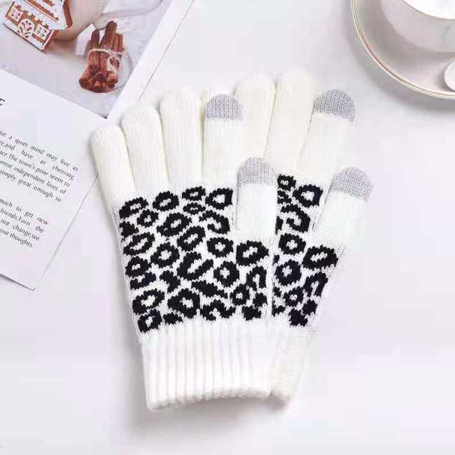 New Winter Magic Gloves Touch Screen Women Men Warm jacquard Plush Knitted Wool Mittens acrylic Gloves