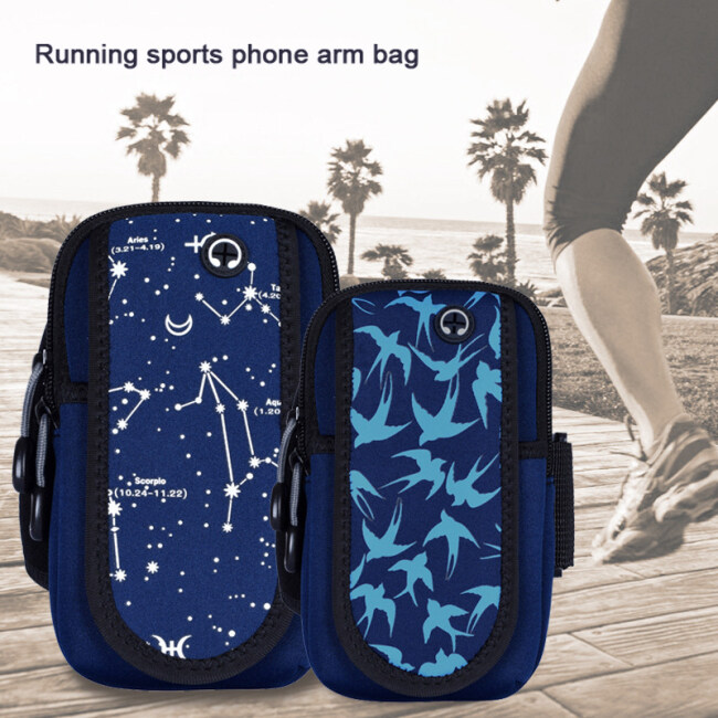 Running mobile phone arm bag outdoor sports diving material arm bag men and women fitness equipment arm bag