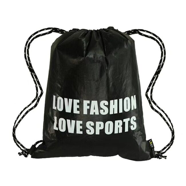 Washable dupont Tyvek paper Drawstring Bag bundle pocket storage bag outdoor retro trend waterproof  backpacks for women