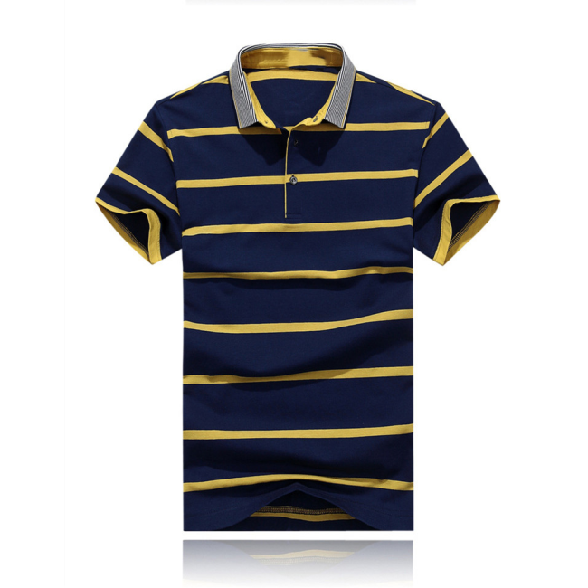 summer cheap striped polo shirts short sleeve stripe casual men's T-shirt custom camisa hombre  personalized men's T-shirt