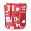 2021 Lululemon Be All In Red E-commerce Small Gift Bag PP Non Woven Laminated Shopping Bag