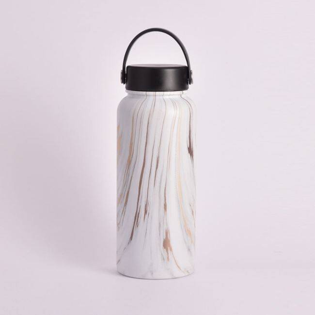Simple 32oz Water Bottle With Straw Lid Vacuum Insulated Stainless Steel Metal Bottle Reusable Leakproof Bpa-free Flask