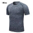 Custom Men's Dry Fits Mesh Athletic Shirts Elastic Workout Training Tshirt Sportswear Men