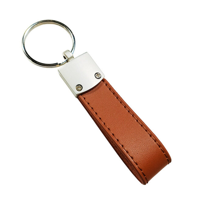 Wholesale Light weight blank design fashion customized metal custom designer keyring key chains ring bulk leather keychain