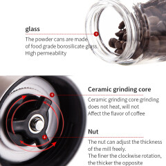 Washable Manual Coffee Grinder Spice Grinder Coffee Machine Home Decoration Accessories Hand Mill For Coffee Kitchen Coffee Mill