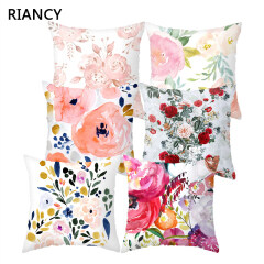 Flower Pattern Decorative Cushion Cover Pillow Pillowcase Polyester 45*45 Throw Pillows Home Decor Pillowcover 40844