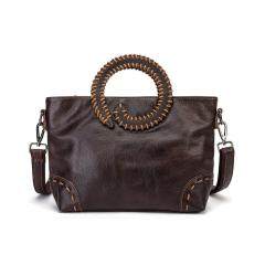 Genuine Leather Famous Brand Emboss Luxury Ladies Designer handbag Over The Shoulder bag Women Female ol elegant Tote bag 258