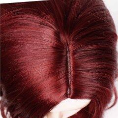 New wig high temperature silk lady wine red hair