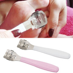 2pcs/lot Hot Professional Foot Care Stainless Steel Cuticle Remover Dead Skin Removal Pedicure Skin Hard feet Shaver