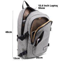 Fashion man laptop backpack usb charging computer backpacks casual style bags large male business travel bag backpack
