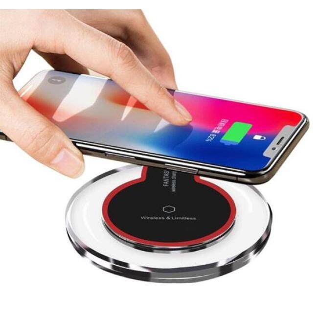 Wireless Charging Pad For iPhone X XS XR 8 Plus Samsung S9 S8 S7 S6 High Quality Wireless Charger + Micro USB Charging Cable