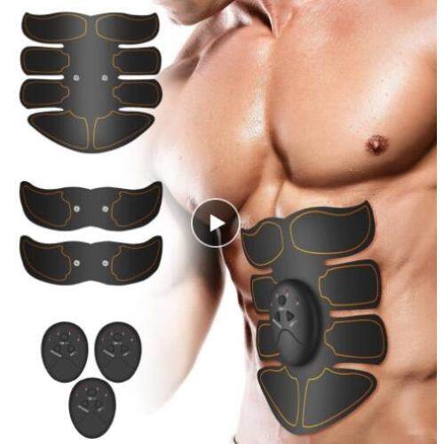 Smart EMS Electric Rechargeable Muscle stimulator Abdominal ABS Belly Trainer fitness Shaper Weight loss slimmingMassager