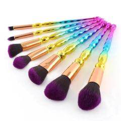 New 7 Spiral Handle Makeup Brushes Gradient Coloring Brushes Concealer Brushes Beauty Tools