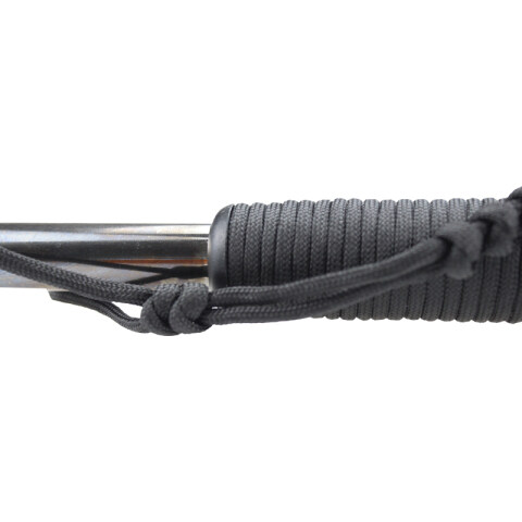 Nuwe ontwerp gevlegte tou teen onluste spandeer baton BT26B156 swart