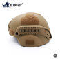 Military Bulletproof Helmet with Tactical Rail Khaki Color MICH Model Ballistic Helmet BH1806