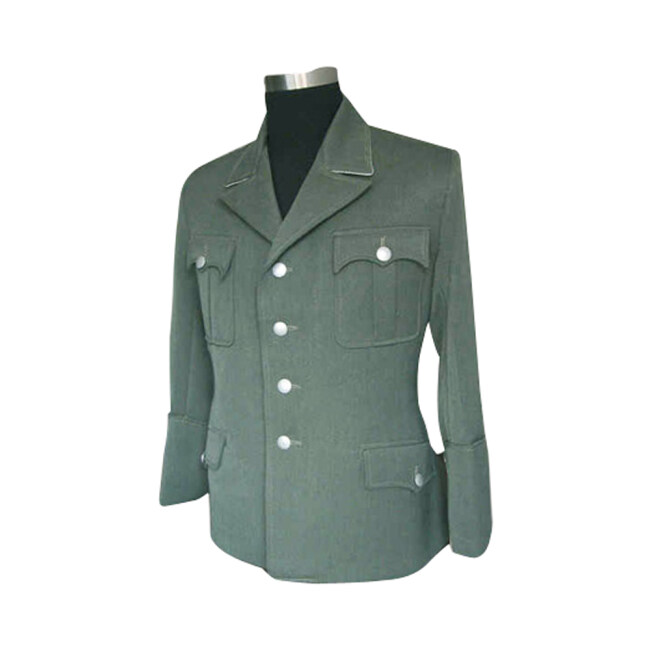 Wwii German Ss M34 Officer Fieldgrey Gabardine Jacket Dress Tunic Military Harbor