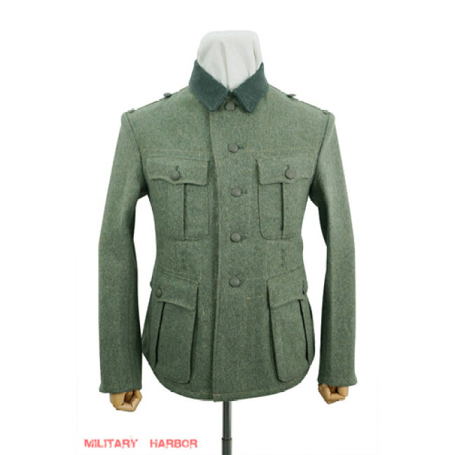 WWII German M34 Heer EM fieldgrey wool tunic FeldbluseWool Heer Tunics ...
