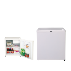 47L Single Door Direct Cooling White Mini Refrigerator with Ice Room