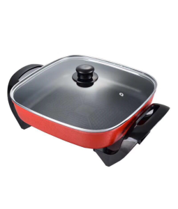 Square Electric Skillet Hot Pot for Home Use