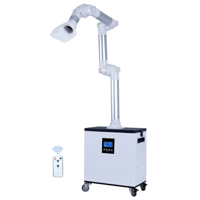 Droplets Odors and Aerosols External Oral Suction Unit with UV and Plasma Disinfection