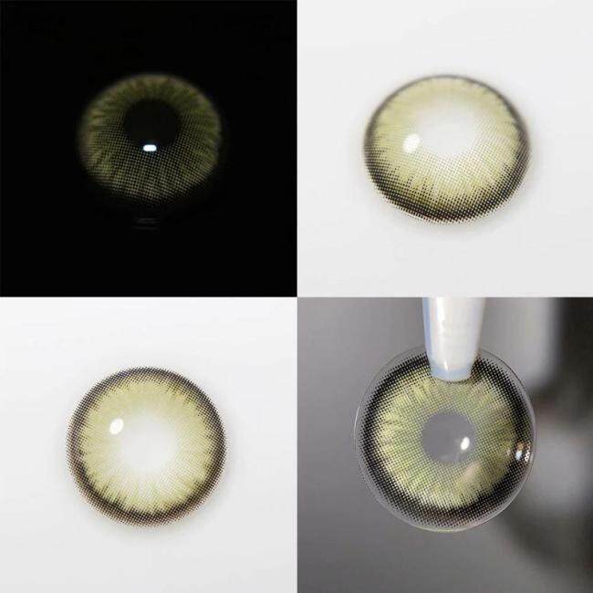 Norko Green color contact lens contact lenses cycle eye contacts cosmetic lens size 14.5mm