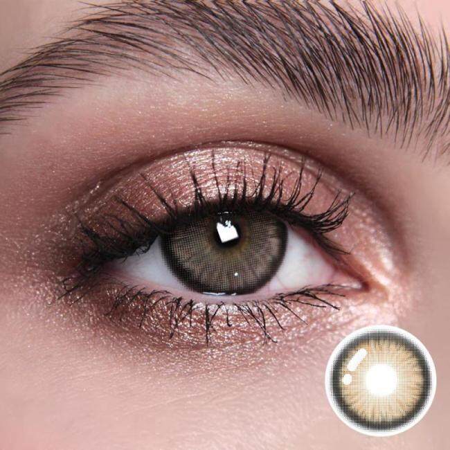 Norko Brown color contact lens contact lenses cycle eye contacts cosmetic lens size 14.5mm