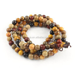 SB0694 high quality 108PCS Mixed Rosewood Beads,Colorful Meditation Wood Beads