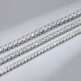 2mm 3mm 4mm luxury fine jewelry solid sterling silver 925 cz diamond necklace iced out tennis chain