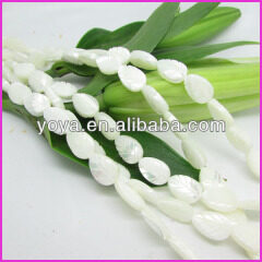 SP4041 White Mother of pearl leaf beads,MOP shell leaf beads