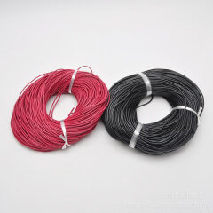 ST1024 2mm 3mm 4mm 5mm 6mm red pink white black round genuine leather cords ox leather rope