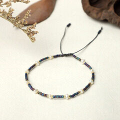 BB2003 Hot Sale colorful  Brass Grass Fresh Water Pearl Bracelets Miyuki Seed Pearl beads Bracelet For Jewelry