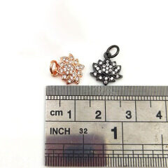 CZ6750 Wholesale evil CZ micro brass charm pendant, cubic zircon pendant findings jewelry