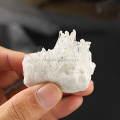CR5066 Freeform Natural Crystal Quartz Druzy Cluster Stone, Clear Quartz Stalactite
