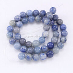 AV1119 Hot sale blue aventurine beads,blue stone beads
