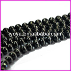 AB0202 Black onyx beads with rhinestone crystal,crystal pave onyx beads,unique stone beads