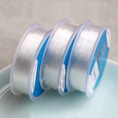 ST1034 transparent round strong crystal TPU elastic cord from jewelry making 0.4mm 0.5mm 0.6mm 0.7mm 0.8mm 1.0mm