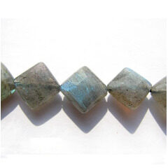 LA5014 Faceted Labradorite Square Box Diamond Beads,diagonal square beads