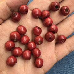 SB0766 Round Wooden Beads,Loose Wood Beads,Multicolor Red Black Brown Wooden Beads