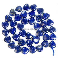 LL1023 Natural lapis lazuli heart beads,heart shaped lapis lazuli beads
