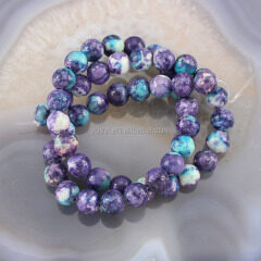 RF0208-15 Smooth roundel rain flower jasper stones,rain flower stone beads for DIY jewelry making