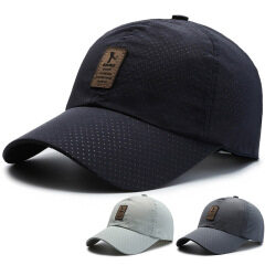 Spring summer thin quick drying mesh cap for men's outdoor sports