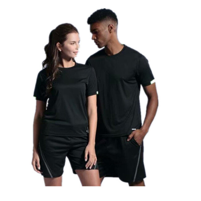 new summer fast dry sports running T-shirt basketball training suit