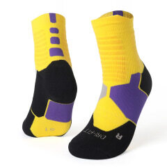 custom logo basketball gym men's elite compression cotton athletic sport socks