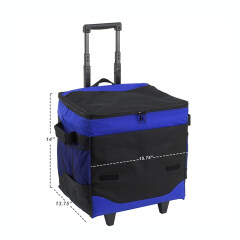Collapsible insulated rolling cooler （60 can ）